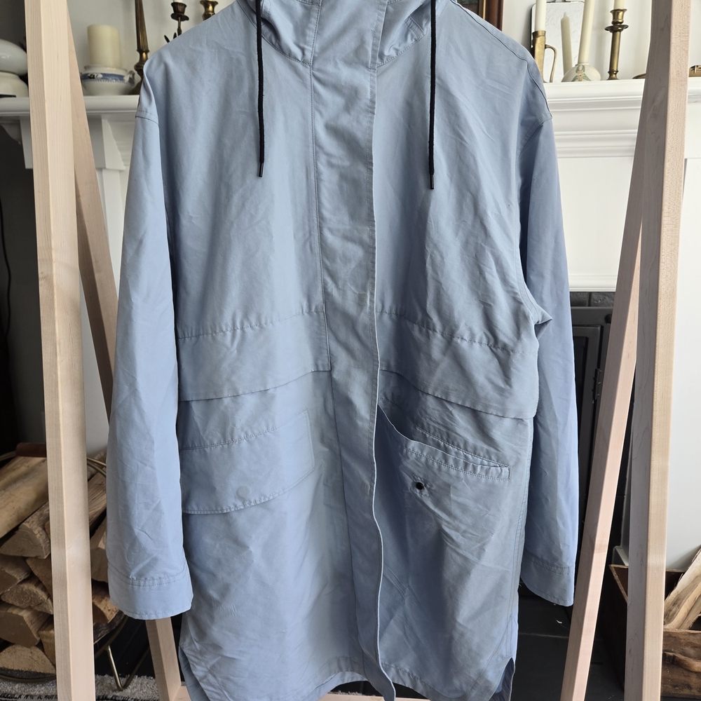 Everlane Pale Blue Hooded Utility Jacket - Picture 6 of 6